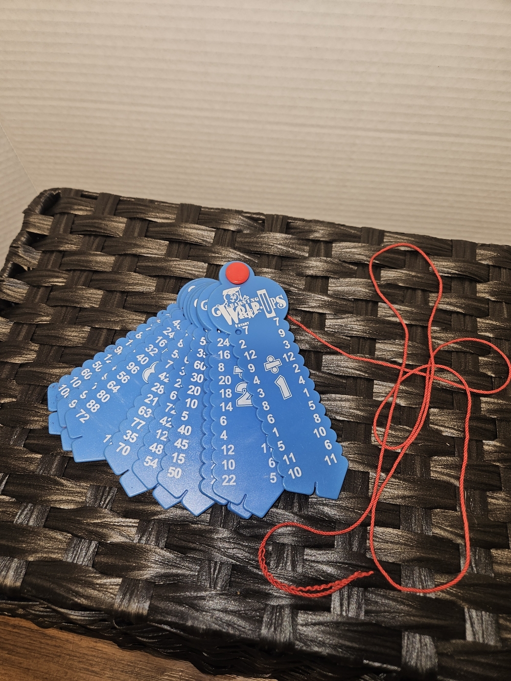 Wrap-Ups Math Practice Set - Blue Learning Cards with Red Cord